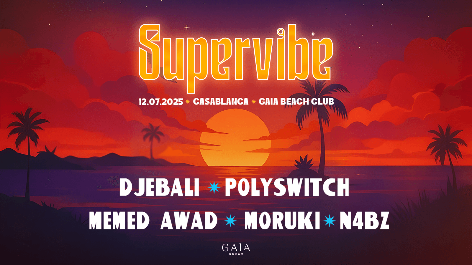 Supervibe at Gaia Beach Casablanca